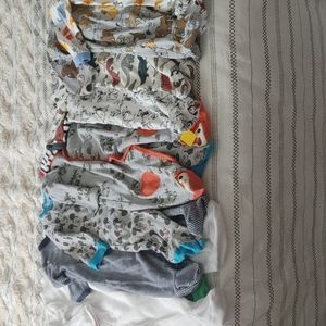6 month pajamas (9 pairs total)